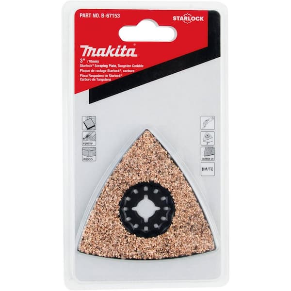 Makita B-67153 3 in. Starlock Tungsten Carbide Scraping Plate