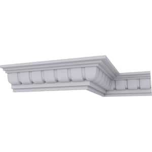 SAMPLE - 2-3/4 in. x 12 in. x 2-5/8 in. Polyurethane Sequential Crown Moulding