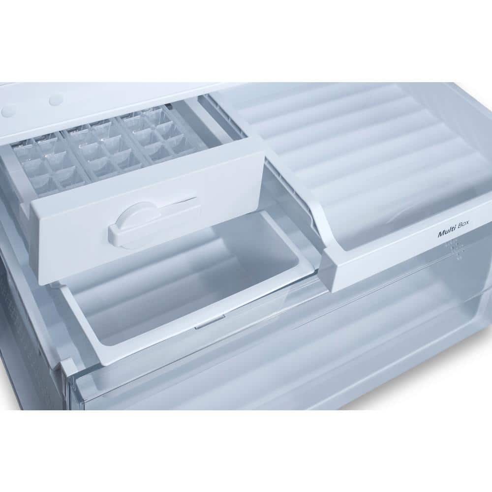 Summit 28" Silver Stainless Steel Smart Energy Star Bottom Freezer Refrigerator