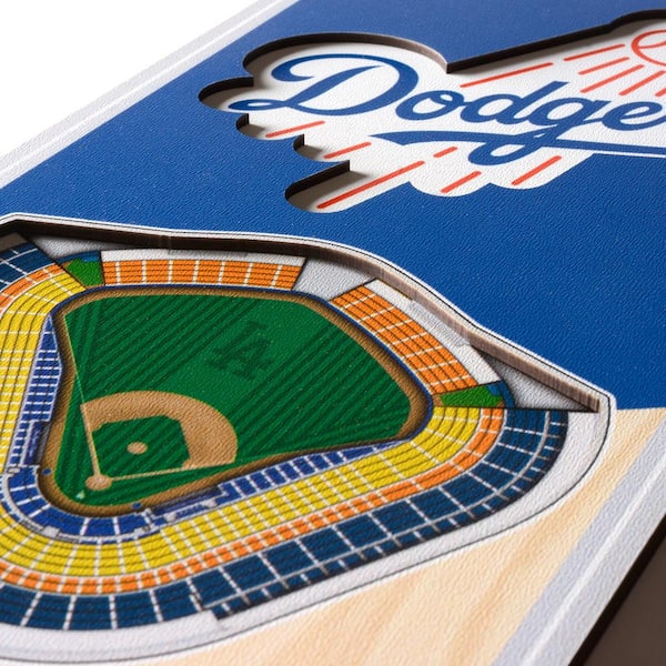 MLB Los Angeles Dodgers 6x19 Stadium 3D View Banner