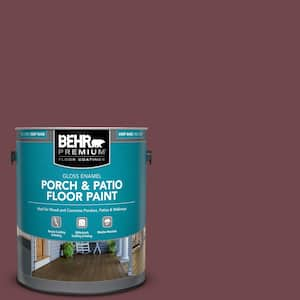 1 gal. #PPU1-14 Formal Maroon Gloss Enamel Interior/Exterior Porch and Patio Floor Paint