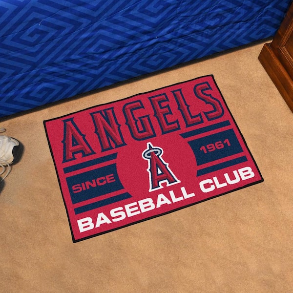 FANMATS Los Angeles Angels Baseball Red 2 ft. x 2 ft. Round Area Rug 32400  - The Home Depot