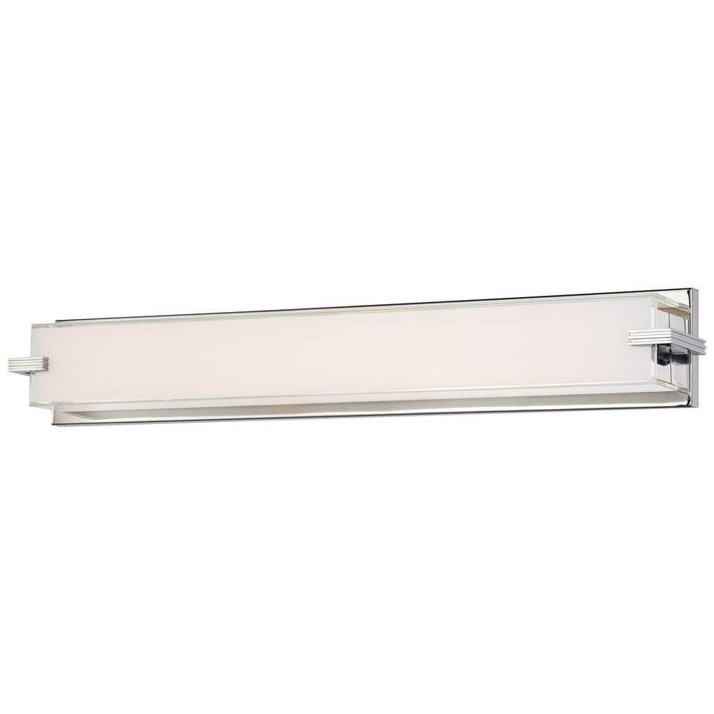 Cubism 40-Watt Chrome Integrated LED Bath Light -  George Kovacs, P5217-077-L