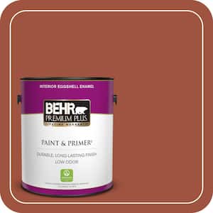 1 gal. #MQ1-25 Kalahari Sunset Eggshell Enamel Low Odor Interior Paint & Primer