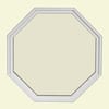 FrontLine 24 in. x 24 in. Octagon White 4-9/16 in. Jamb Geometric ...