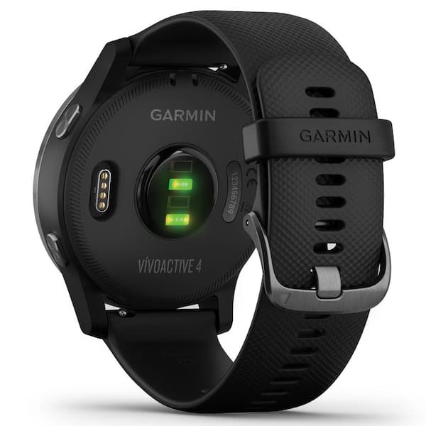 Garmin vivoactive 4 GPS Smart Watch in Slate Stainless Steel Bezel 