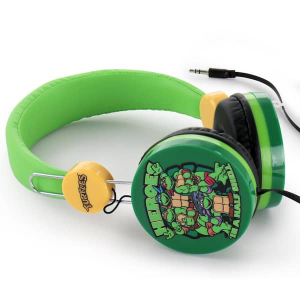 smal Turbulens høflighed Sakar Rise of The Teenage Mutant Ninja Turtles High Quality Wired Headphones  in Green 985114830M - The Home Depot