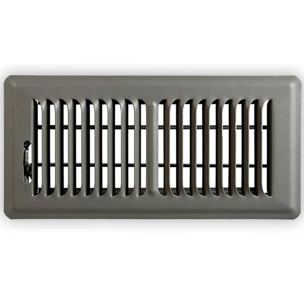 Speedi Grille 4 In X 8 In Steel Floor Register Storm Gray With Damper And 2 Way Louvers Sg 48 Fsg The Home Depot Speedi Grille 4 In X 8 In Steel Floor Register Storm Gray With Damper And 2 Way Louvers Sg 48 Fsg The Home Depot