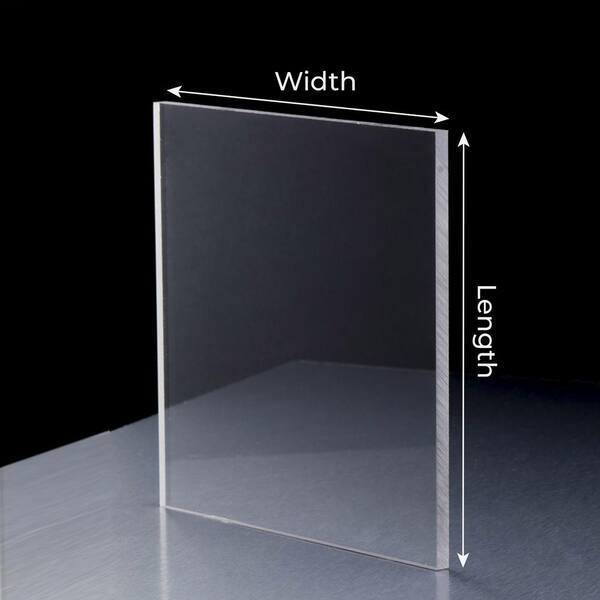 Black Mirror Acrylic plate Plastic Sheet Safe 3/4mm thick Glass