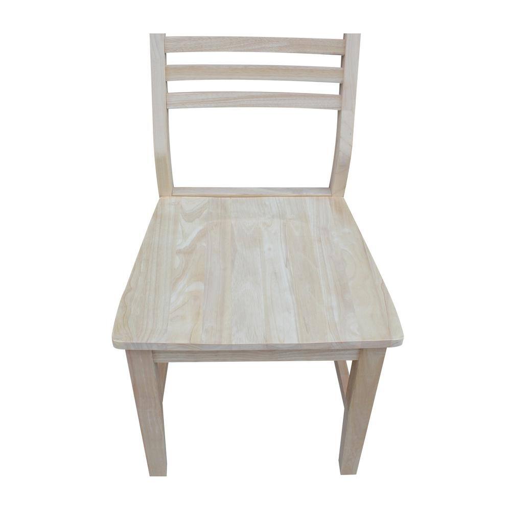 Highland Brown Solid Wood Ladderback Dining Side Chair