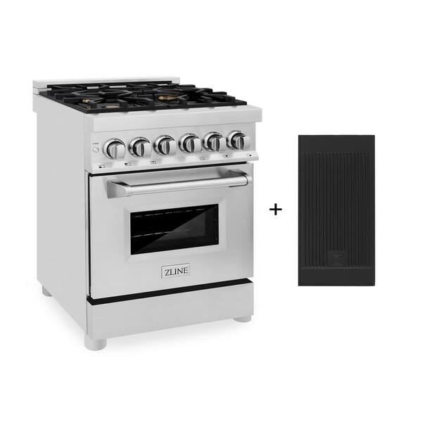 ZLINE Kitchen and Bath 24" 2.8 cu. ft. Dual Fuel Range with Gas Stove