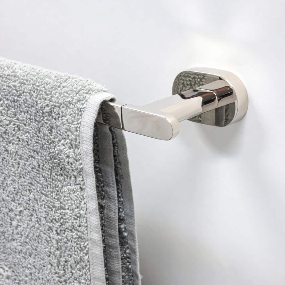 Moscow 34'' Polished Nickel Wall Mounted Towel Bar