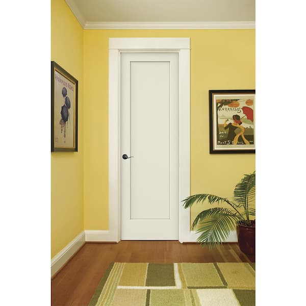 32 in. x 96 in. Madison White Painted Smooth Solid Core Molded Composite MDF Interior Door Slab