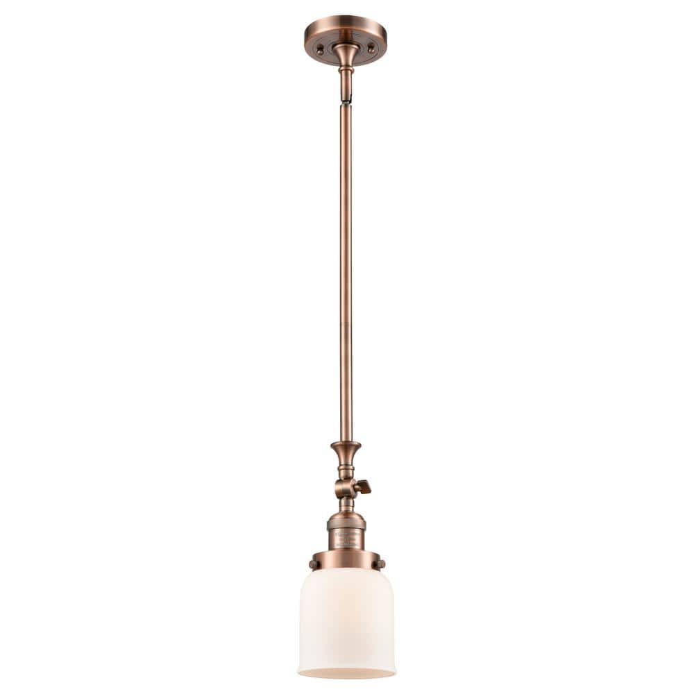 Bell 100-Watt 1-Light Antique Copper Standard Mini Pendant Light with Painted Glass Shade, No Bulbs Included price history on PriceWatchPro