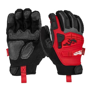 Milwaukee Part # 48-22-8932 - Milwaukee Large Red Nitrile Level 3 Cut  Resistant Dipped Work Gloves - General Purpose Gloves - Home Depot Pro