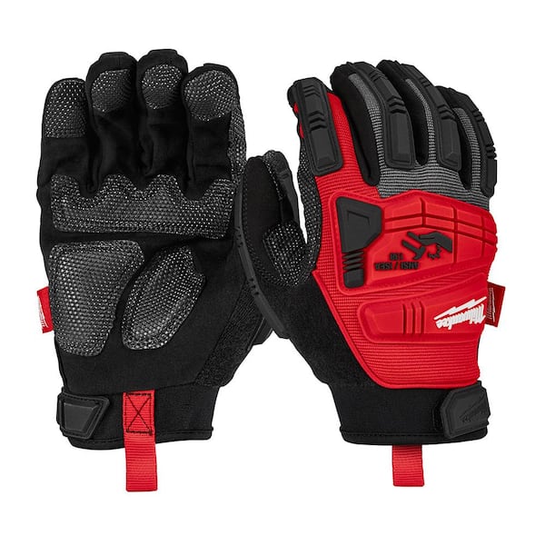 Milwaukee Work Gloves 48-22-8741, Size Medium, Red, Black, Gray