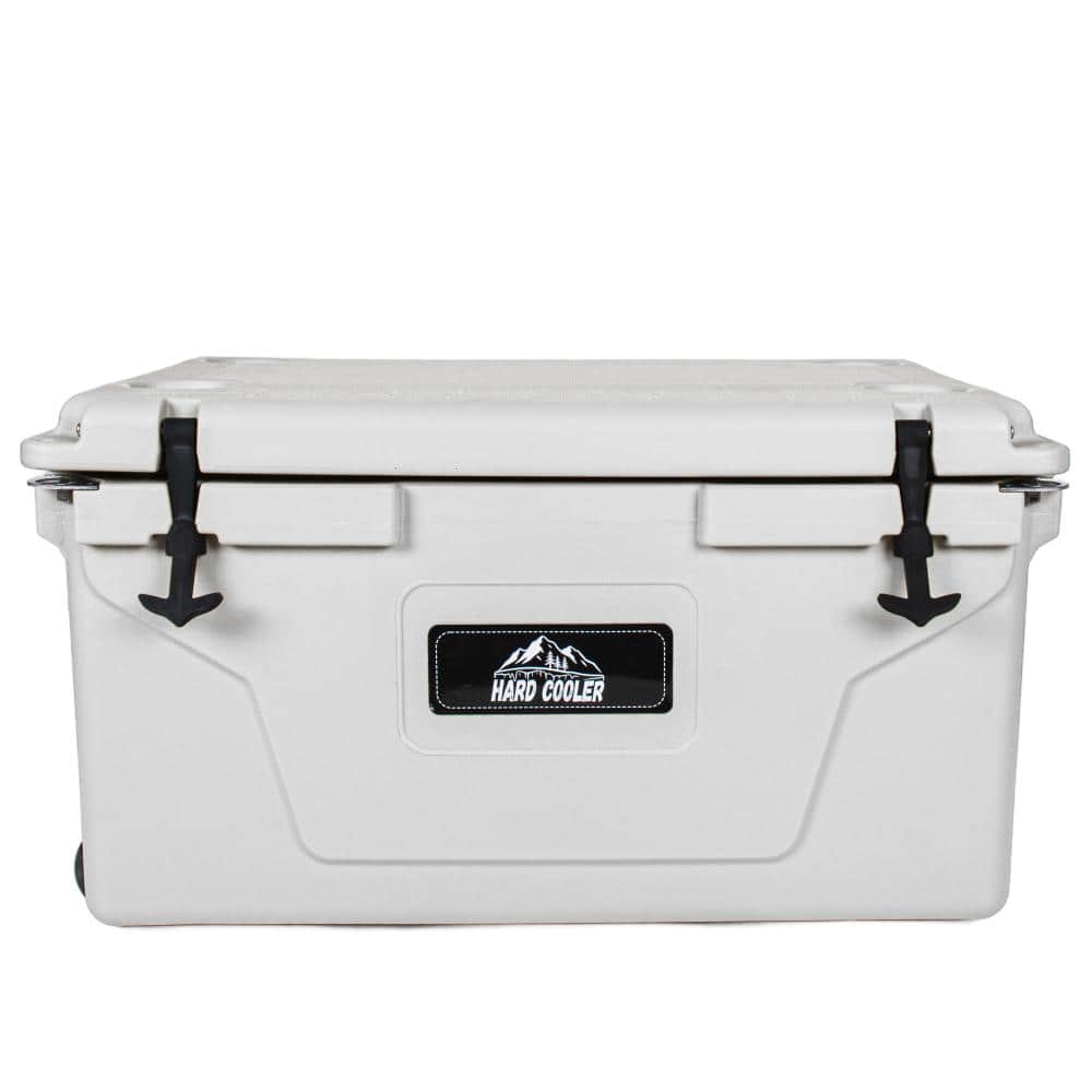 White Cooler, Ultra-Tough Hard Shell Ice Chest, Compact Portable Cooler for Outdoor Adventures, Beach, Boating 110 Quart price history on PriceWatchPro
