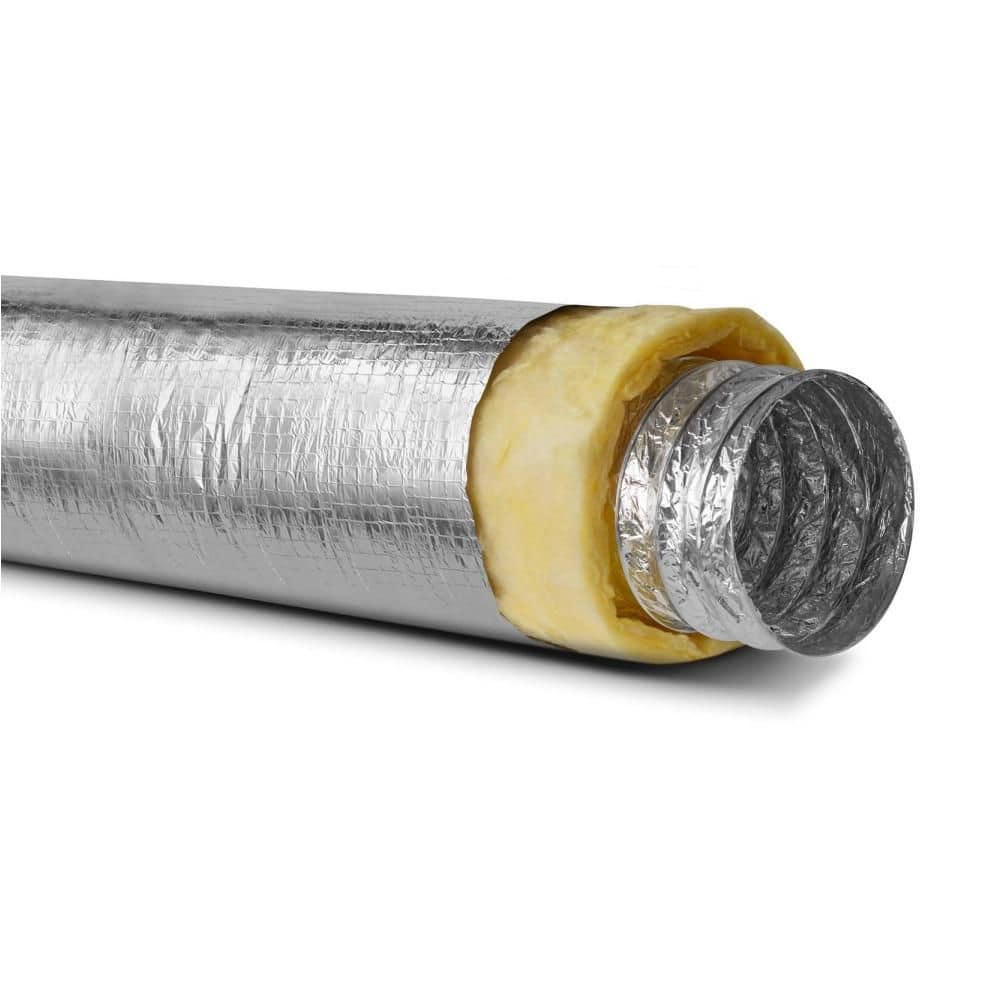 6 in. x 25 ft. R4.2 Insulated Flexible Duct, High Efficiency Thermal Insulation Ducting for Hvac Air Conditioning price history on PriceWatchPro