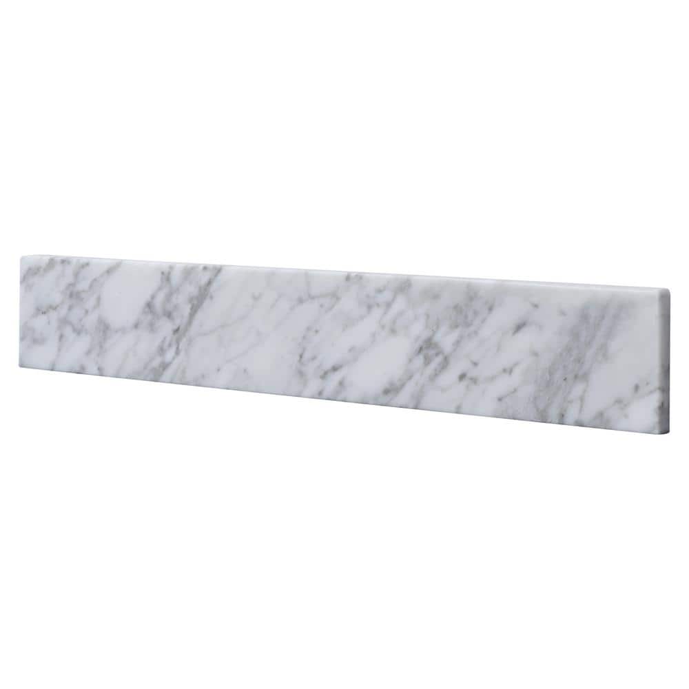 Bianco Carrara Marble White Bathroom Vanity Side Splash