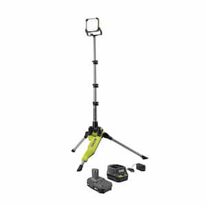 ONE+ 18V Cordless Tripod Stand Light Kit with (1) 1.5 Ah Battery and Charger