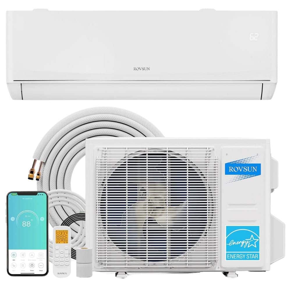 24 SEER2 9,000 BTU 0.75 Ton Wi-Fi Ductless Mini Split Air Conditioner and Heat Pump 115V price history on PriceWatchPro