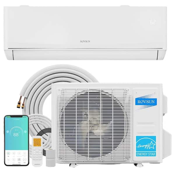 24 SEER2 9,000 BTU 0.75 Ton Wi-Fi Ductless Mini Split Air Conditioner and Heat Pump 115V
