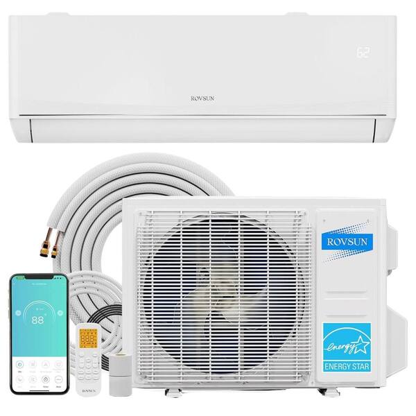 thumbnail interactive-video image 1 of 9000 BTU Mini Split AC & Heat Pump – 24 SEER2, Wi-Fi, Covers 400 Sq.ft 1 of 4