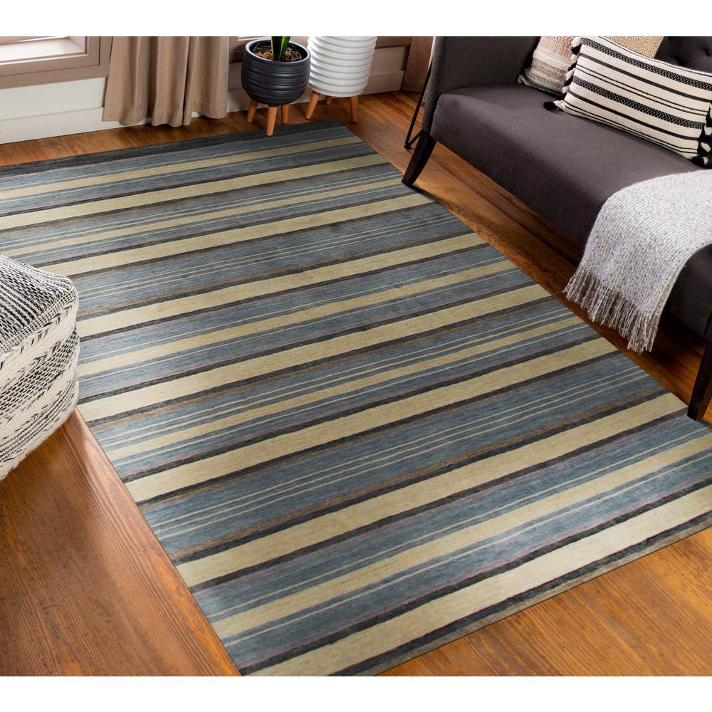 Multicolored 5 ft. x 8 ft. Handmade Wool Lori Toni Area Rug product image for price tracking