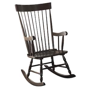 Arlo Black Wood Rocking Chair
