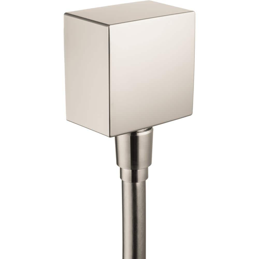 Modern Brushed Nickel Square Wall Outlet with Check Valves