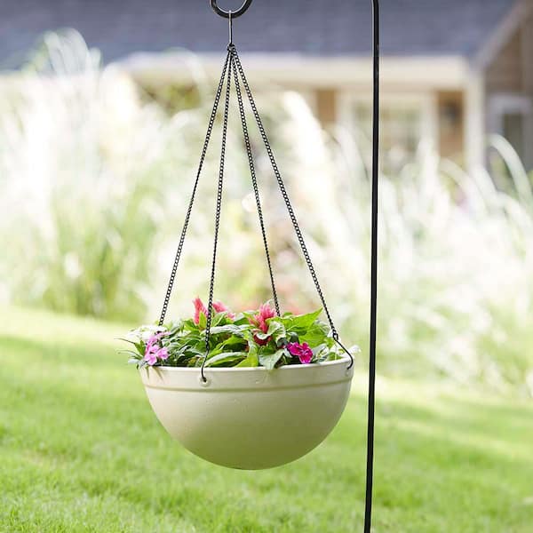 Plastic Hanging Basket Plant Flower Pot Chain Plant Yard Home Decor Gardening 1* 