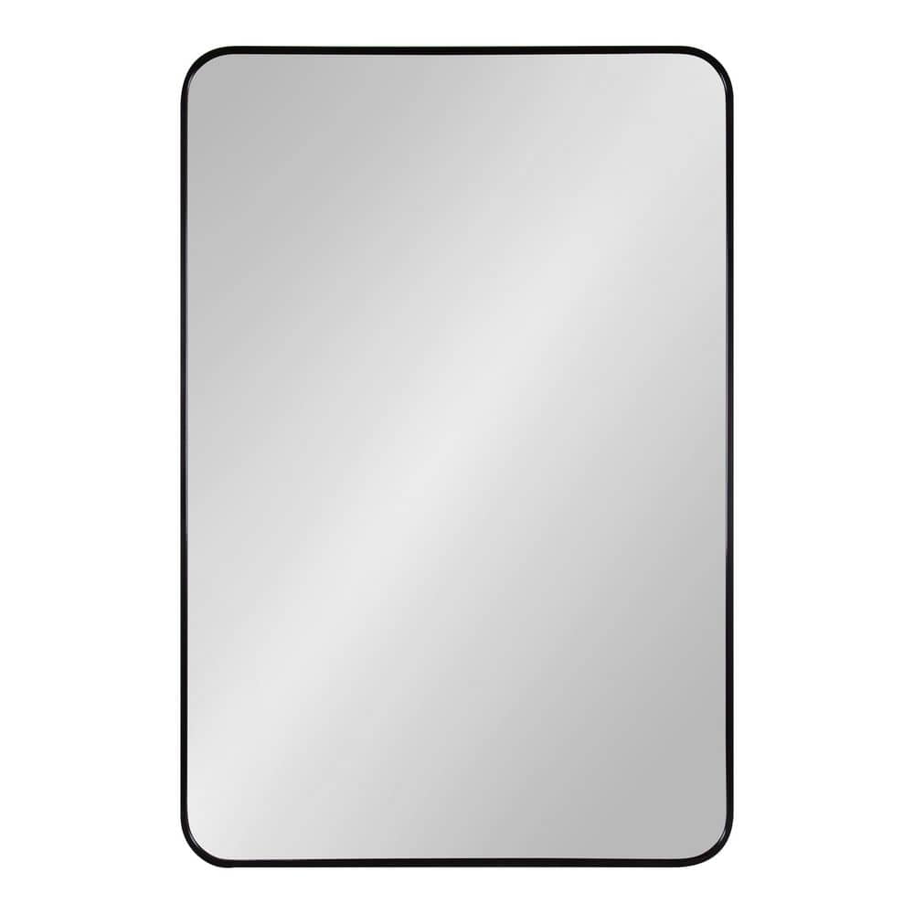 Zayda Black Aluminum Rectangular Wall Mirror 24x36