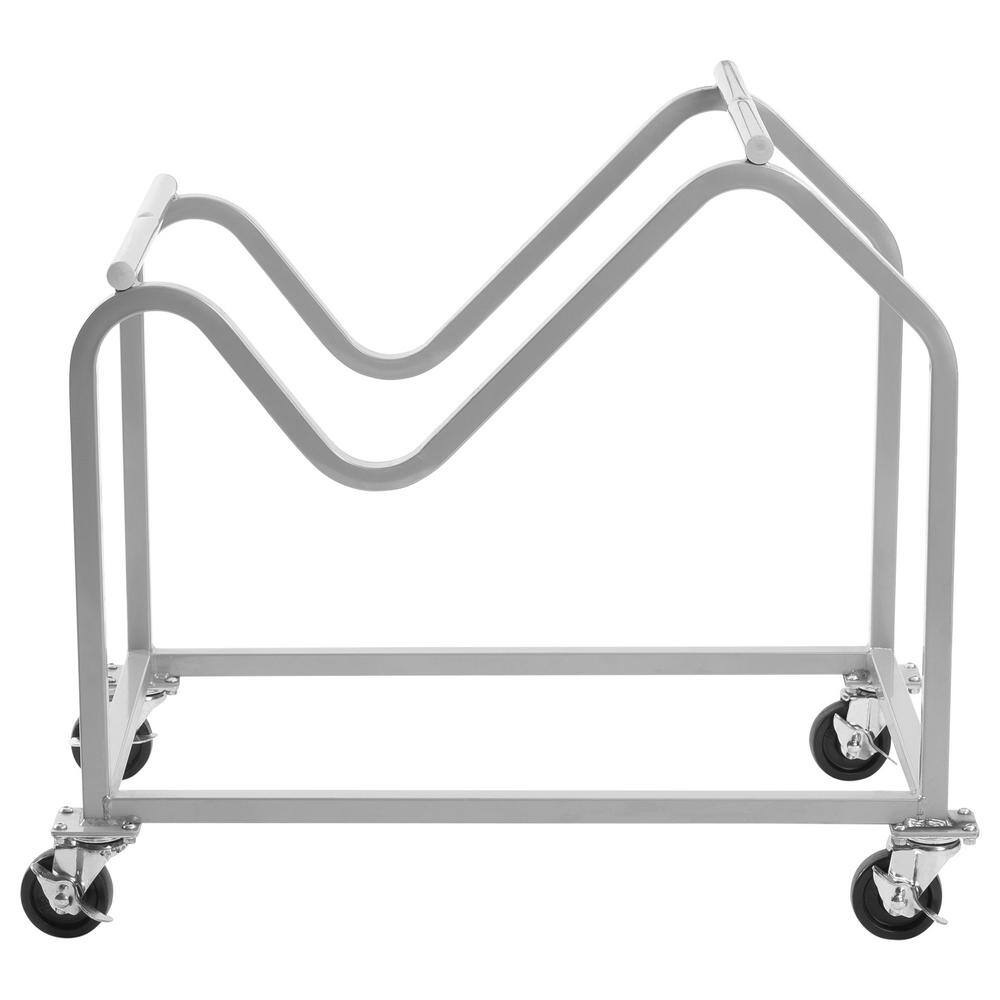 Heavy-Duty Steel Flat Dolly with Caster Wheels