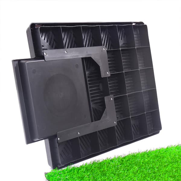 COZIWOW 25 in. x 20 in. Puppy Pet Potty Training Pee Pad Mat Tray  Artificial Grass CW12S0049 - The Home Depot