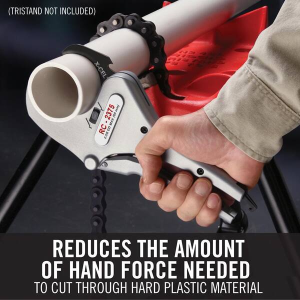 VALLEY 2-1/2" Ratcheting PVC Pipe Cutter - For Rigid & Flexible Polyethylene Pipe