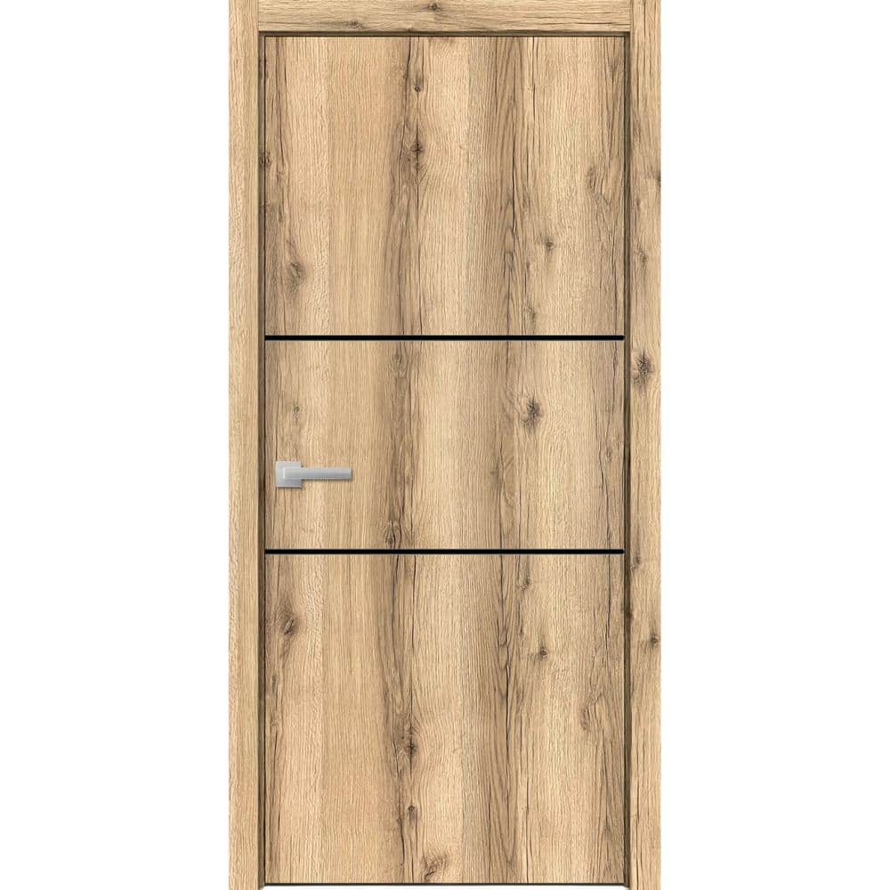 Sartodoors 30 In. X 84 In. 1 Panel Oak Finished Solid Wood With 