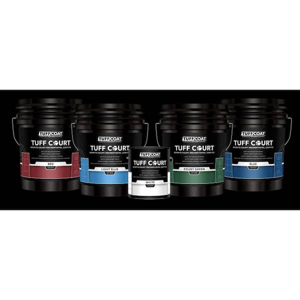 TUFF COAT Tuff Court UT-415 5-Gl Red Non-Skid Durable Sport Court