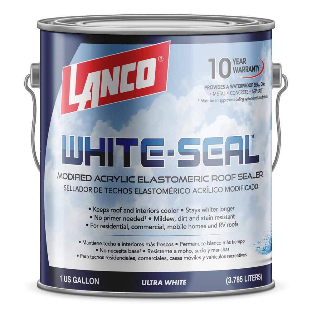 Lanco White-Seal 1 Gal. Acrylic Elastomeric White Reflective Roof