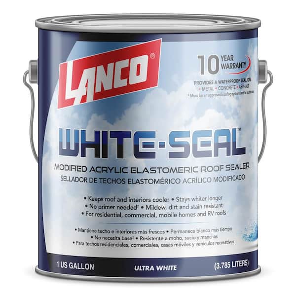 White-Seal 1 Gal. Acrylic Elastomeric White Reflective Roof Sealer
