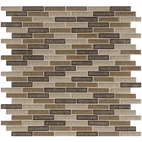 Msi Venetian Cafe 12 In X 12 In X 8mm Glass Mesh Mounted Mosaic Tile 10 Sq Ft Case Glsggbrk Vc8mmc The Home Depot