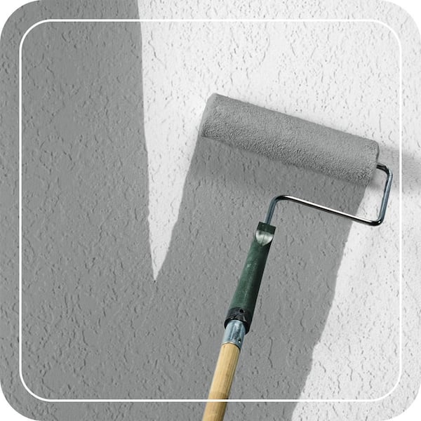 5 gal. #MS-82 Cobblestone Grey Satin Interior/Exterior Masonry, Stucco and Brick Paint