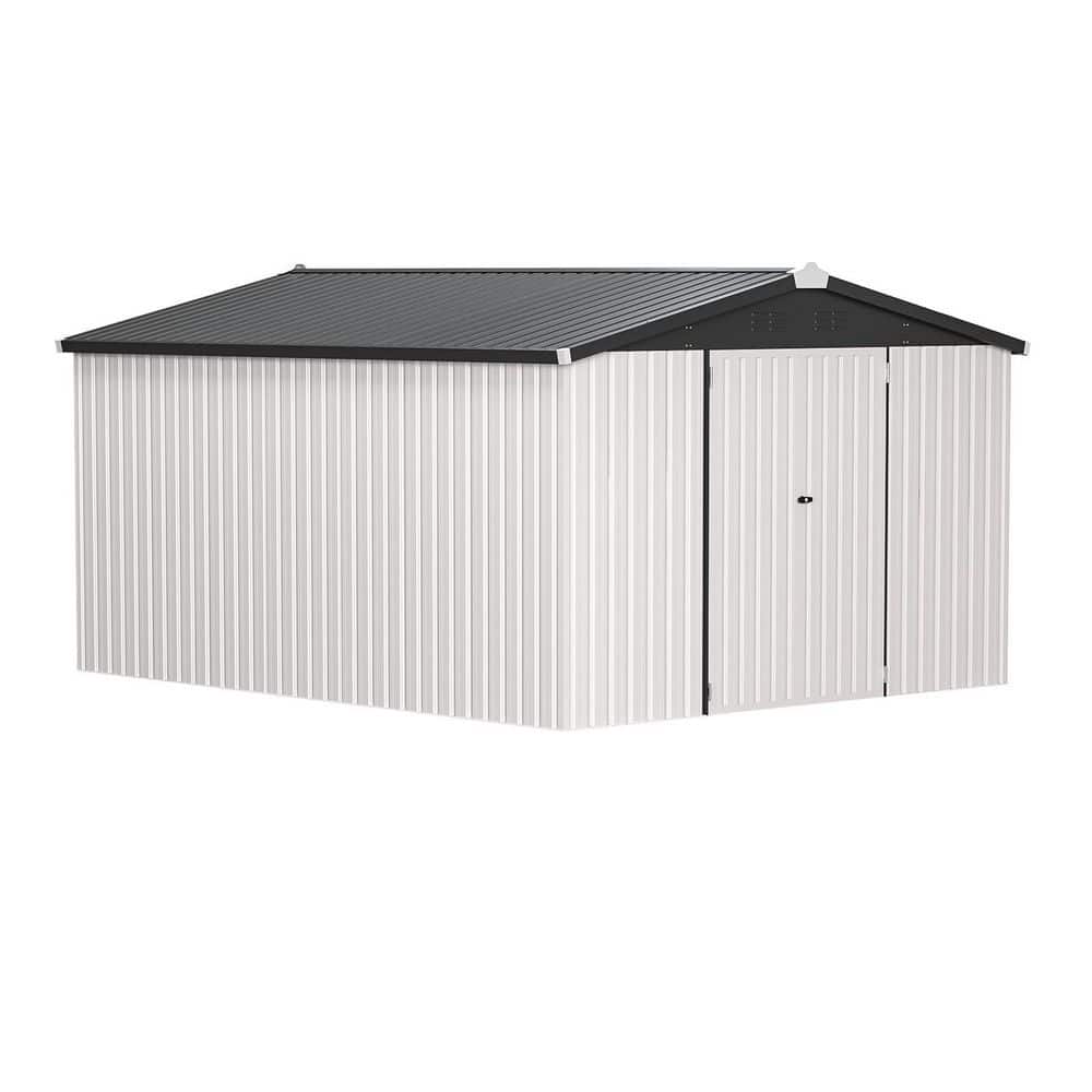 ★ ジョジョ ナチュラルワン おやすみケージLL　ホワイト Reviews for AECOJOY 10 ft. W x 14 ft. D Metal Shed with Double