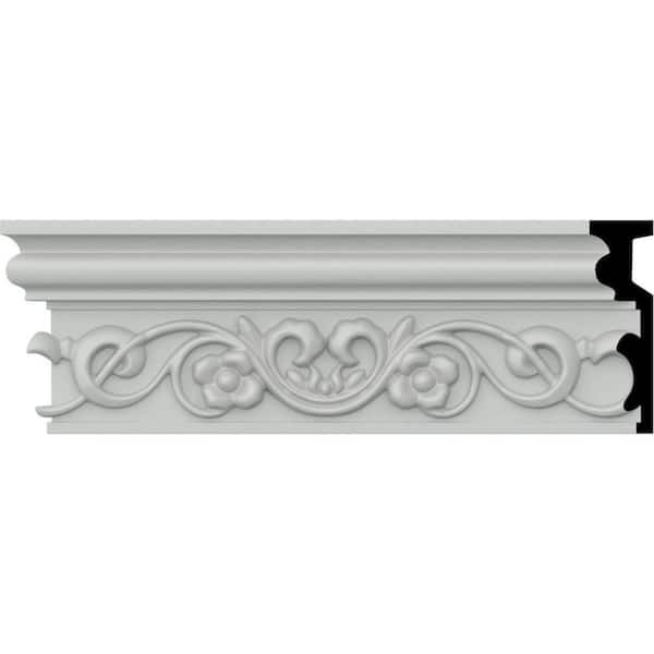 Ekena Millwork SAMPLE - 1-1/8 in. x 12 in. x 3-3/4 in. Urethane Fairmont Chair Rail Moulding