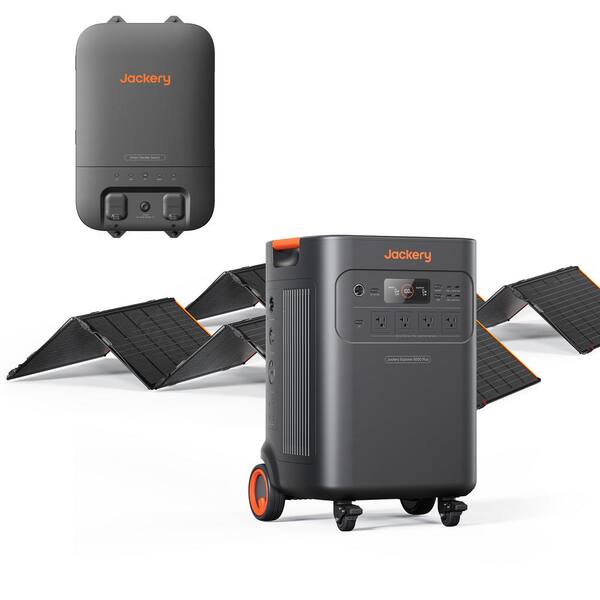 Jackery 7200-W/14400-W Peak Solar Generator 5000-Plus Push Button