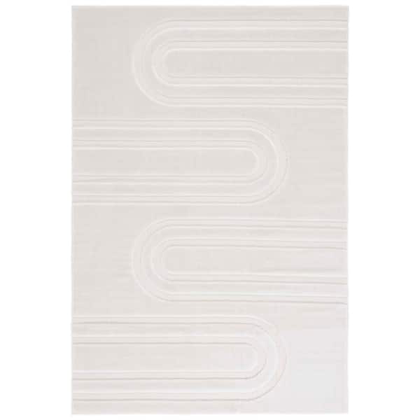 SAFAVIEH Selena 9 ft. x 12 ft. Ivory Solid Arches Area Rug