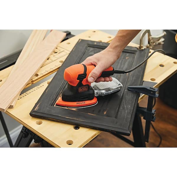 BLACK DECKER 1.2 Amp Corded 5.25 in. Mouse Sander BDEMS200C