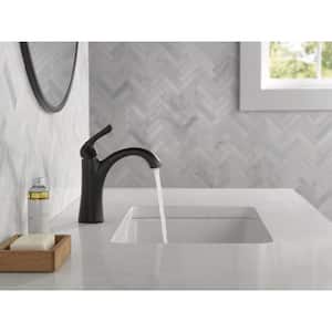 Arvo Single Hole Single-Handle Bathroom Faucet in Matte Black