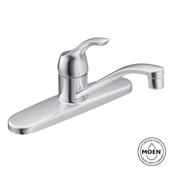 Adler Single-Handle Low Arc Standard Kitchen Faucet in Chrome