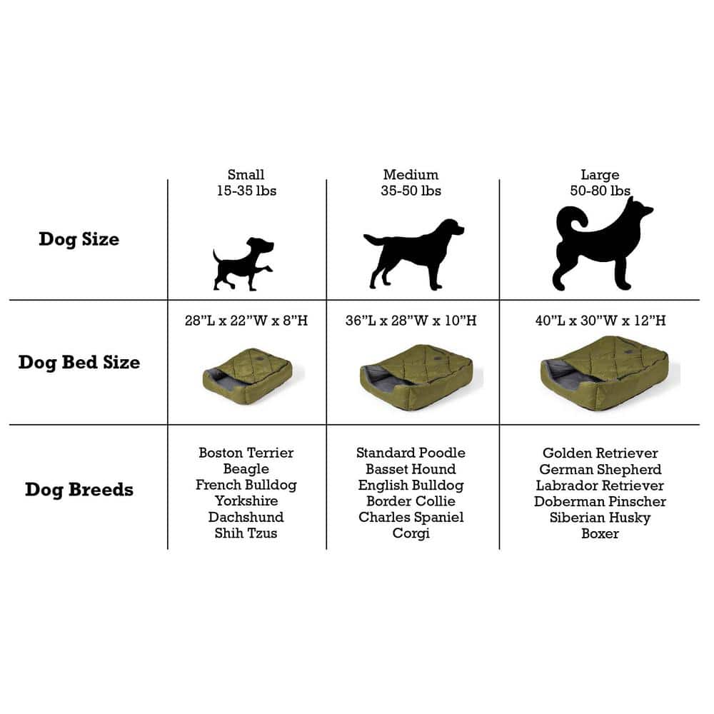 Large Green Polyester Outdoor Pet Sleeping Bag with Zippered Cover