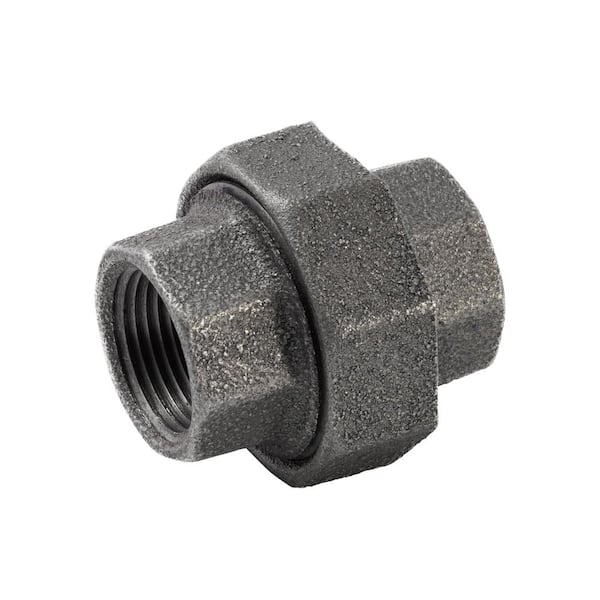 3/4 in. Black Malleable Iron FPT x FPT Union Fitting
